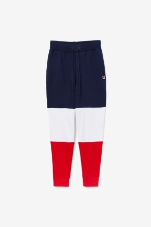 FILA France Pants Navy / White / Red,Mens Clothing | CA.YOPTWN964